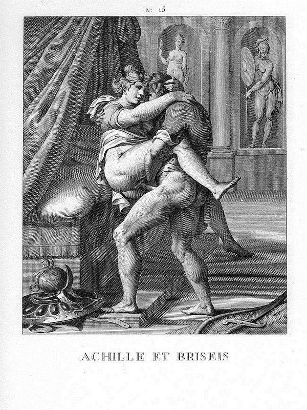 Achille and Briseis - Agostino Carracci
