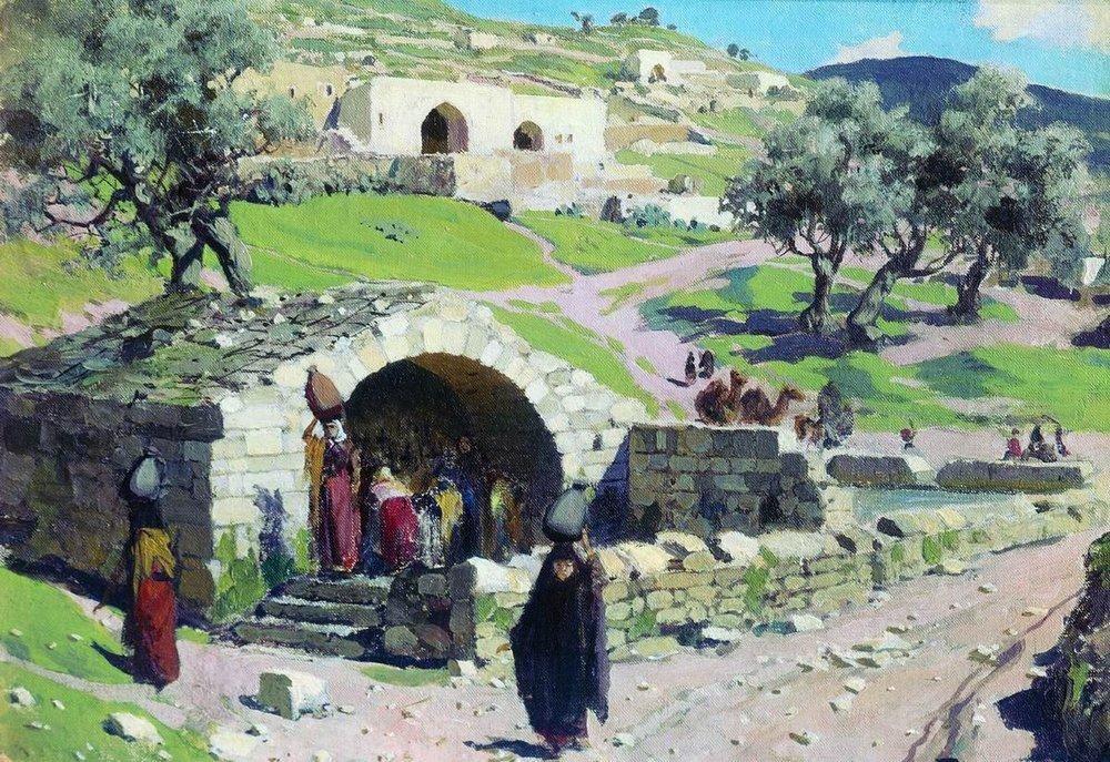 Fountain of the Virgin Mary in Nazareth - Vasily Polenov