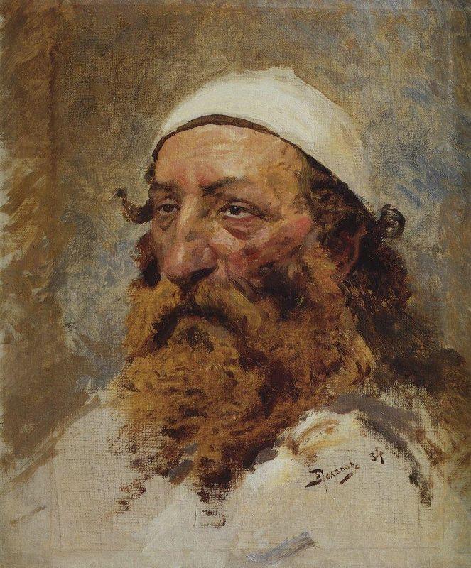 Head of Jewish Man - Vasily Polenov