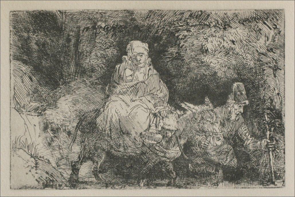 Jesus and his Parents Returning from Jerusalem - Rembrandt