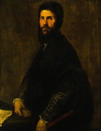 Man Holding a Flute - Titian