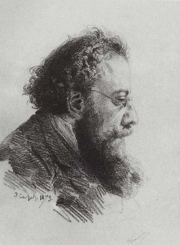 Portrait of A. V. Prahov, art historian and art critic - Vasily Polenov