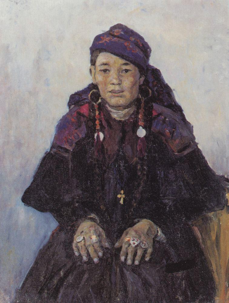 Portrait of khakasy - Vasily Surikov