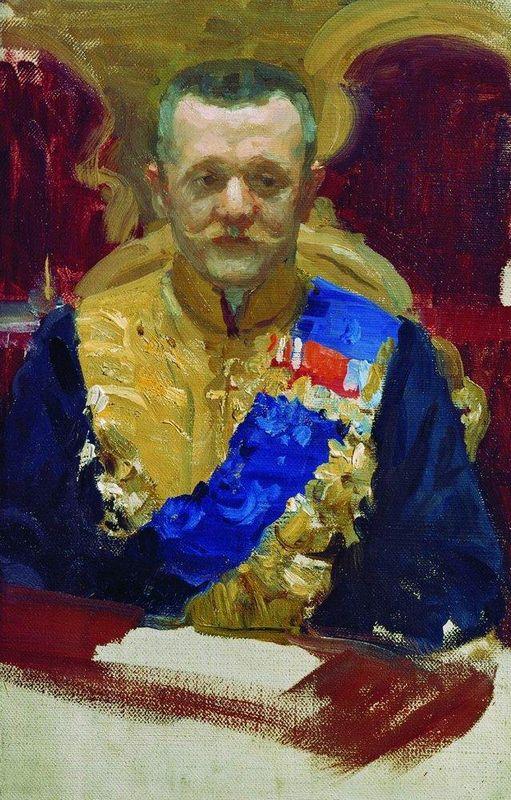 Portrait of N.V. Muraviev - Boris Kustodiev