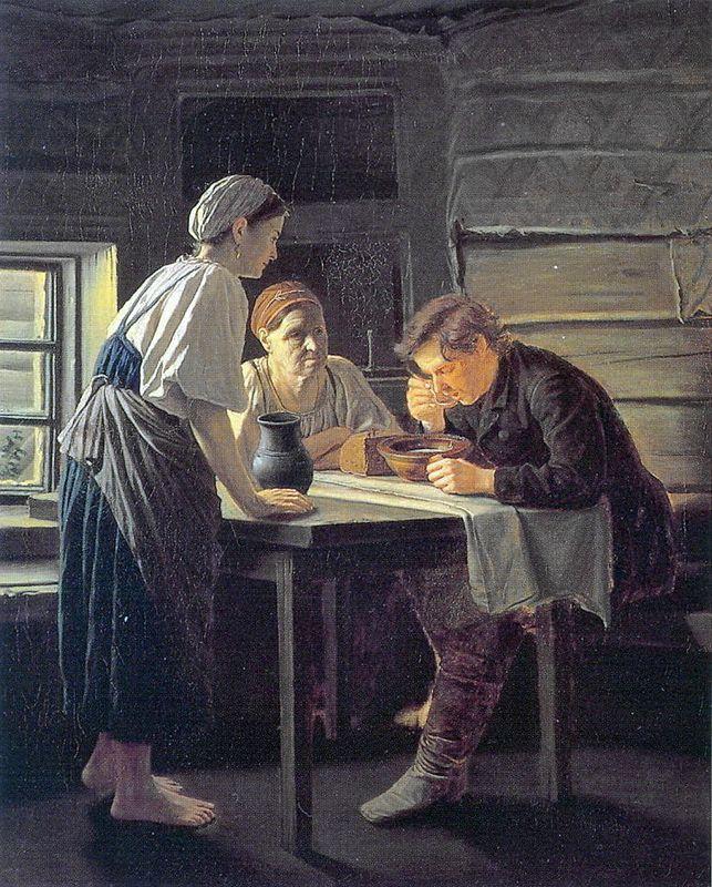 Receiving Wanderer - Vasily Perov