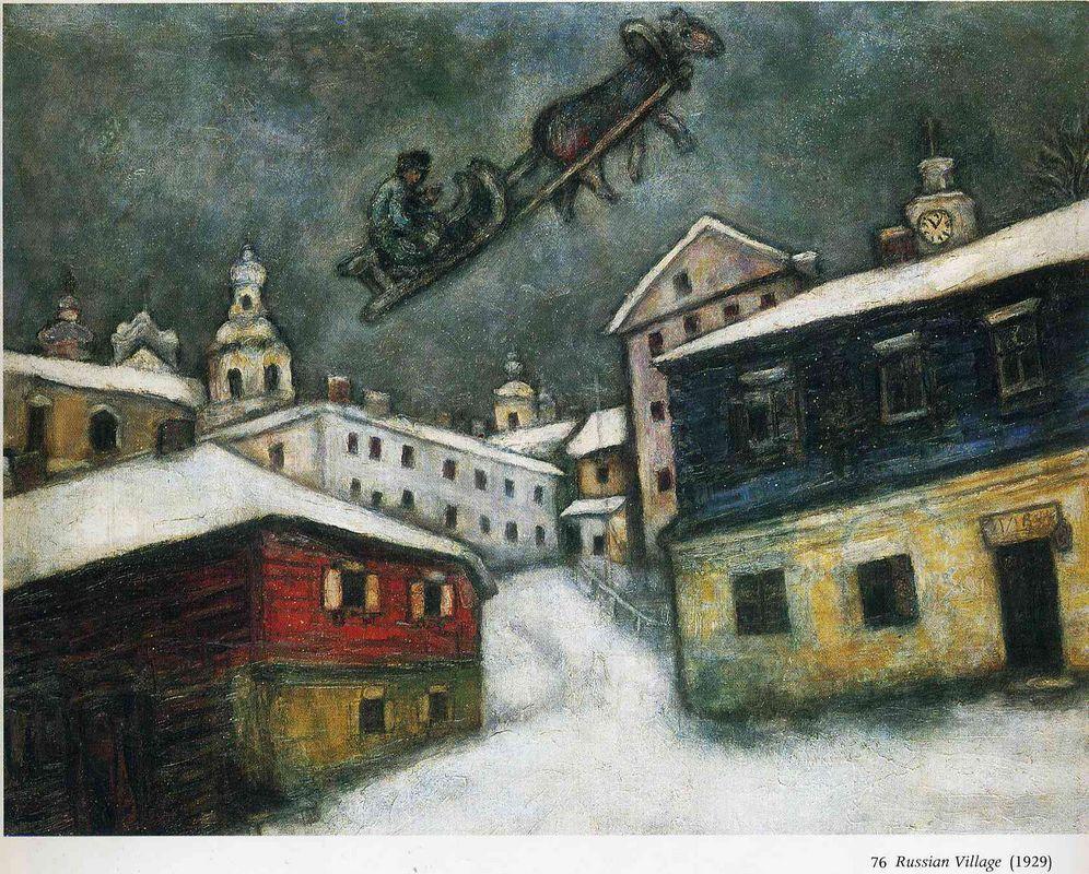 Russian village - Marc Chagall