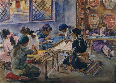 The first group of Bakhchisarai - Pyotr Konchalovsky