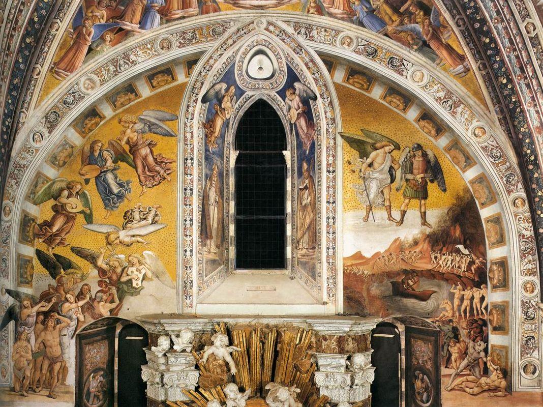 The Last Judgment (The right part of the composition - The Damned Consigned to Hell; the left part of the composition - The Blessed Taken into Paradise) - Luca Signorelli
