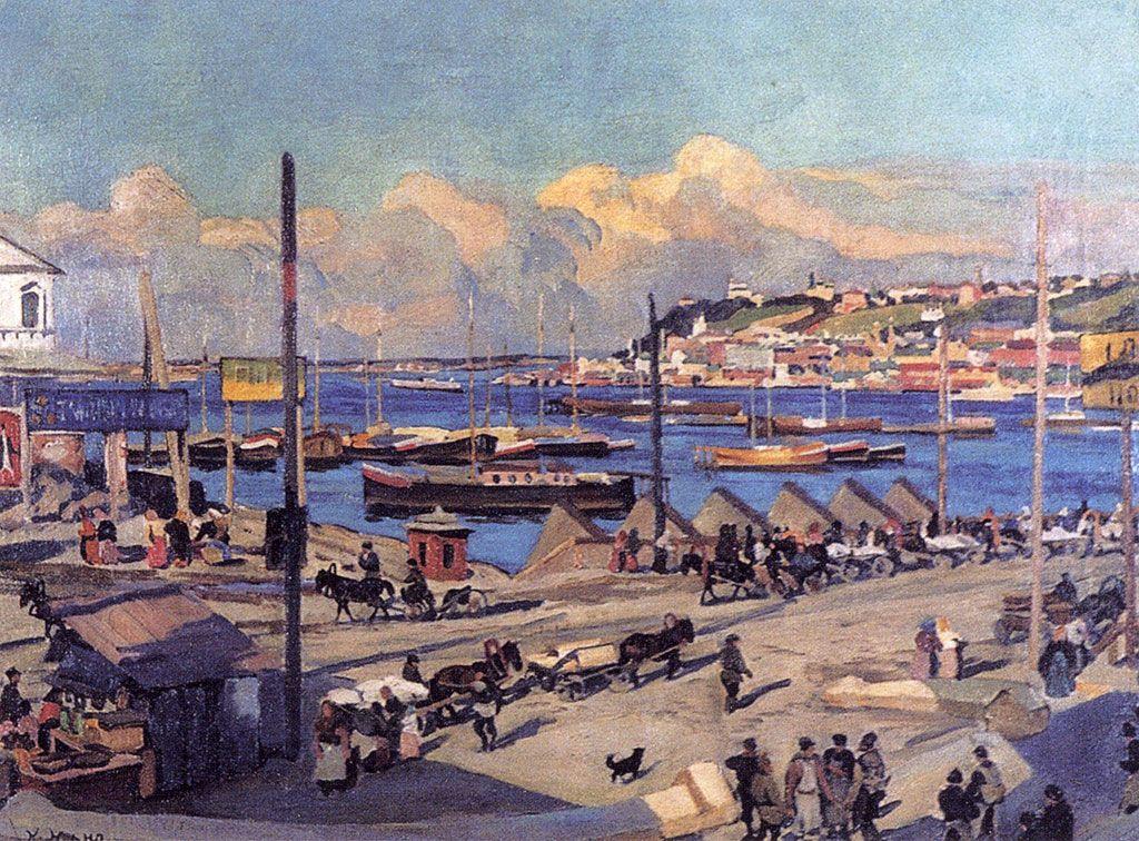 The Pierce on Volga. Nizhny Novgorod - Konstantin Yuon