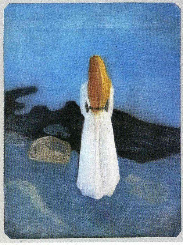 Young woman on the shore - Edvard Munch
