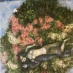 Lovers In The Lilacs - Marc Chagall