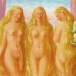 The Sea Of Flames - Rene Magritte