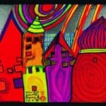 637A Waiting Houses - Friedensreich Hundertwasser